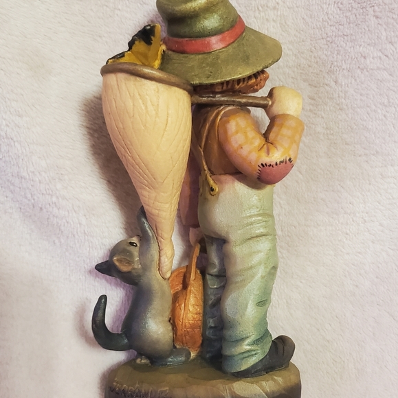 Anri Juan Ferrandiz "Butterfly Boy" Wood Figurine - Picture 4 of 6